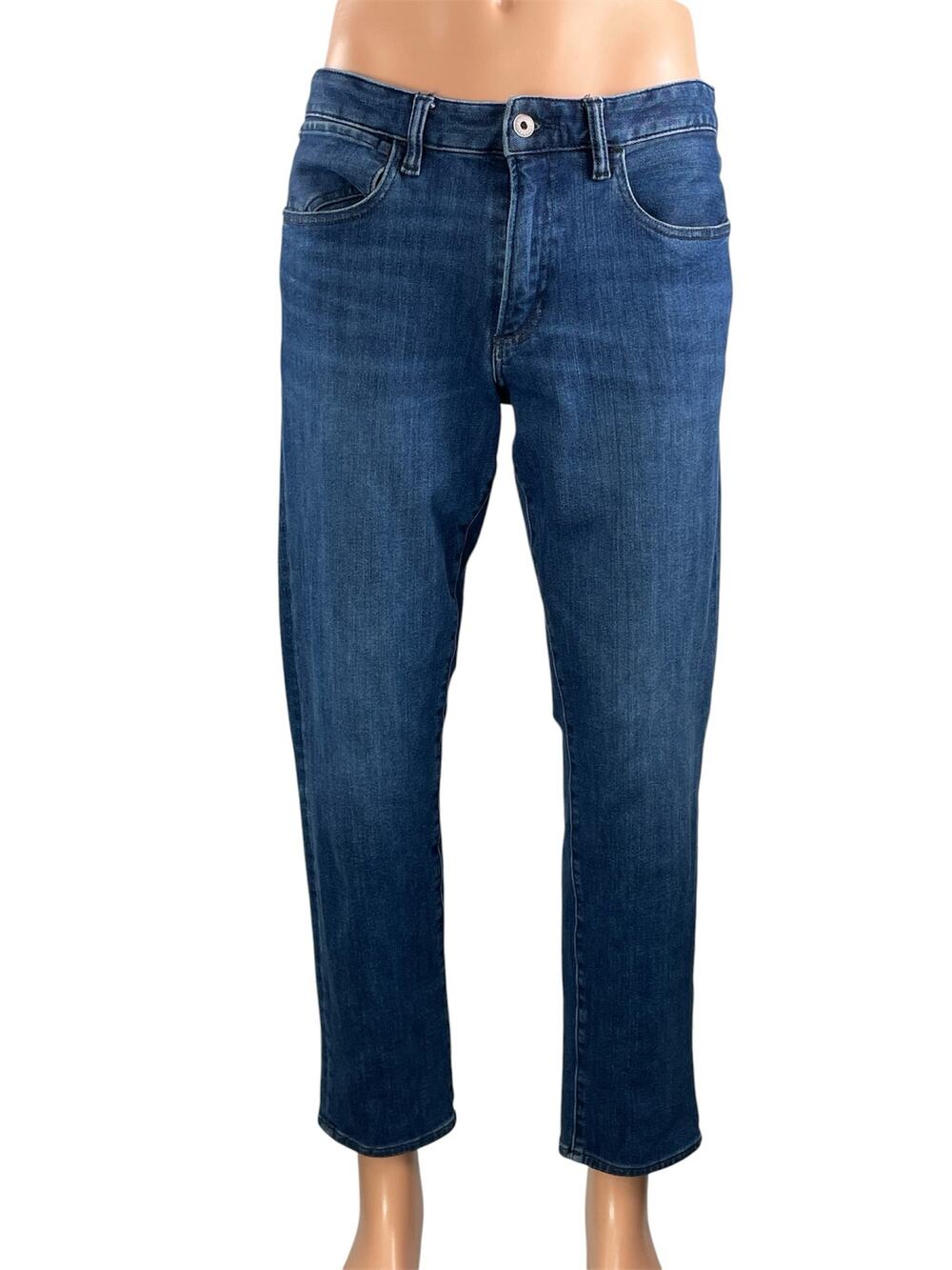 Bonobos Men's Blue Medium Wash Mid Rise Straight Leg Denim Jeans Size 32x30